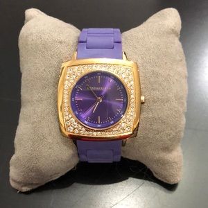 BCBG watch, purple/gold